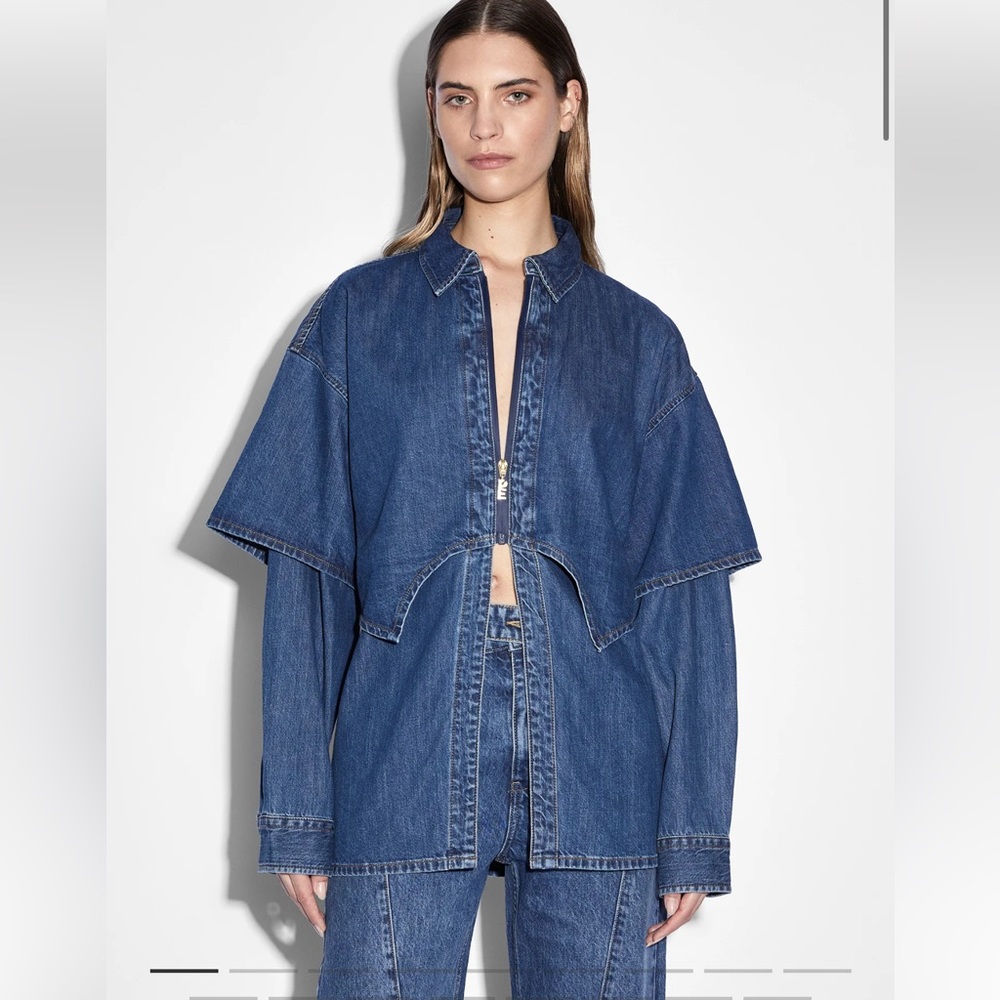 Ksubi x P.E Women's Blue Denim jacket size small